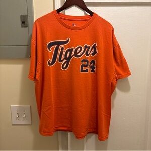 Men’s Detroit Tigers Orange Graphic T-Shirt Miguel Cabrera size XXL